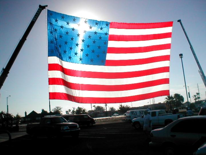 Cross in the flag